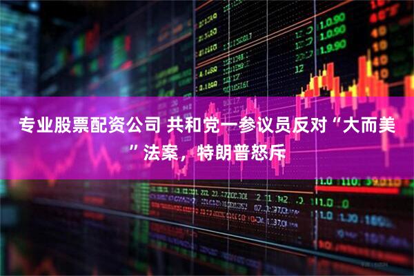 专业股票配资公司 共和党一参议员反对“大而美”法案，特朗普怒斥